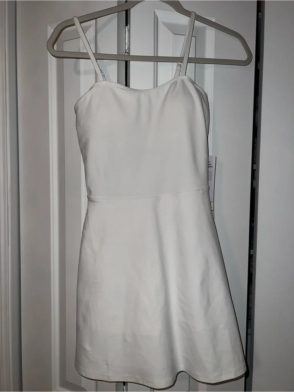 ALO Yoga White Spaghetti Strap Mini Tennis Dress - NEW WITH TAGS